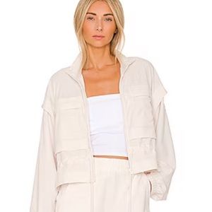 Alo Ready Set Jacket in Ivory size Large